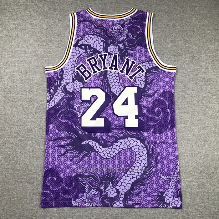 Maillot Los Angeles Lakers Kobe Bryant #24 Asian Heritage Throwback 1996-97 Volet